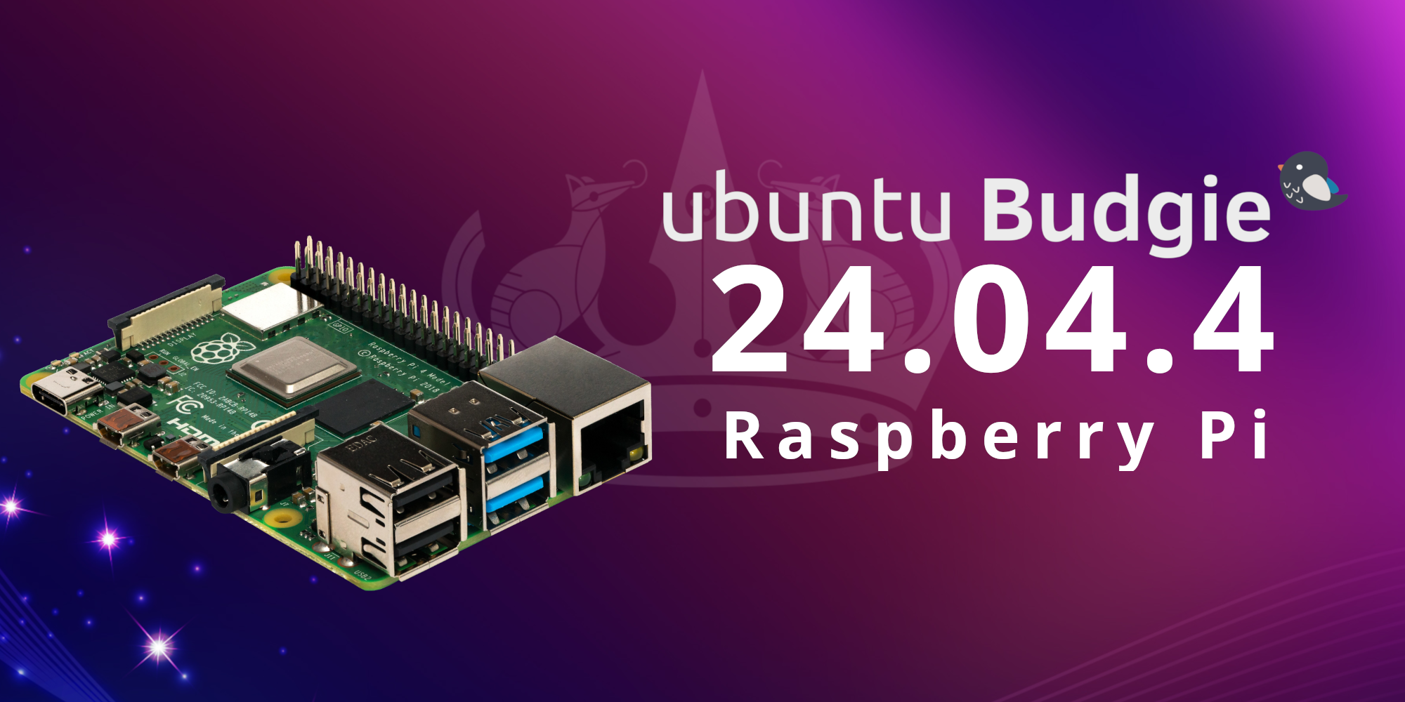 Ubuntu Budgie 24.04.4 for Raspberry Pi