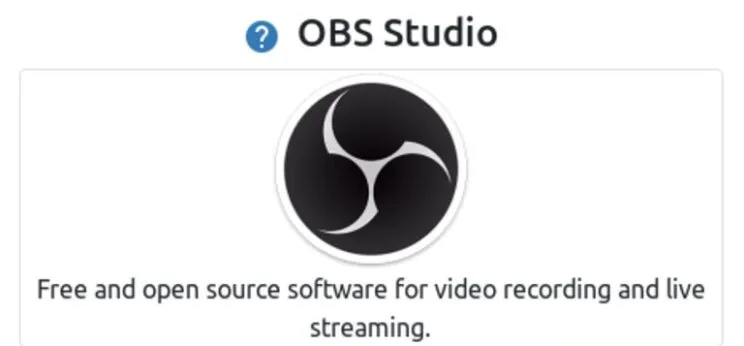 This image shows OBS Studio installer in Budgie Gaming