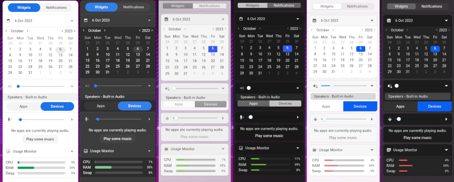 A detailed shot of the Raven sidebar notification center.