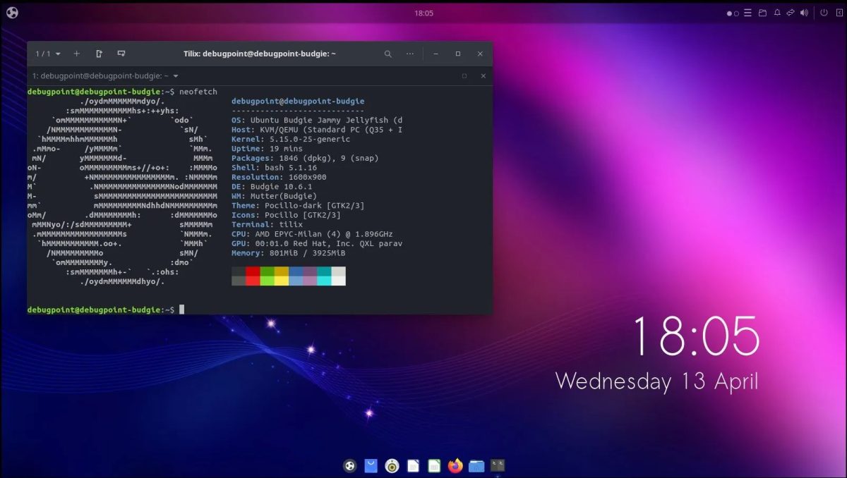 Ubuntu Budgie Screenshot